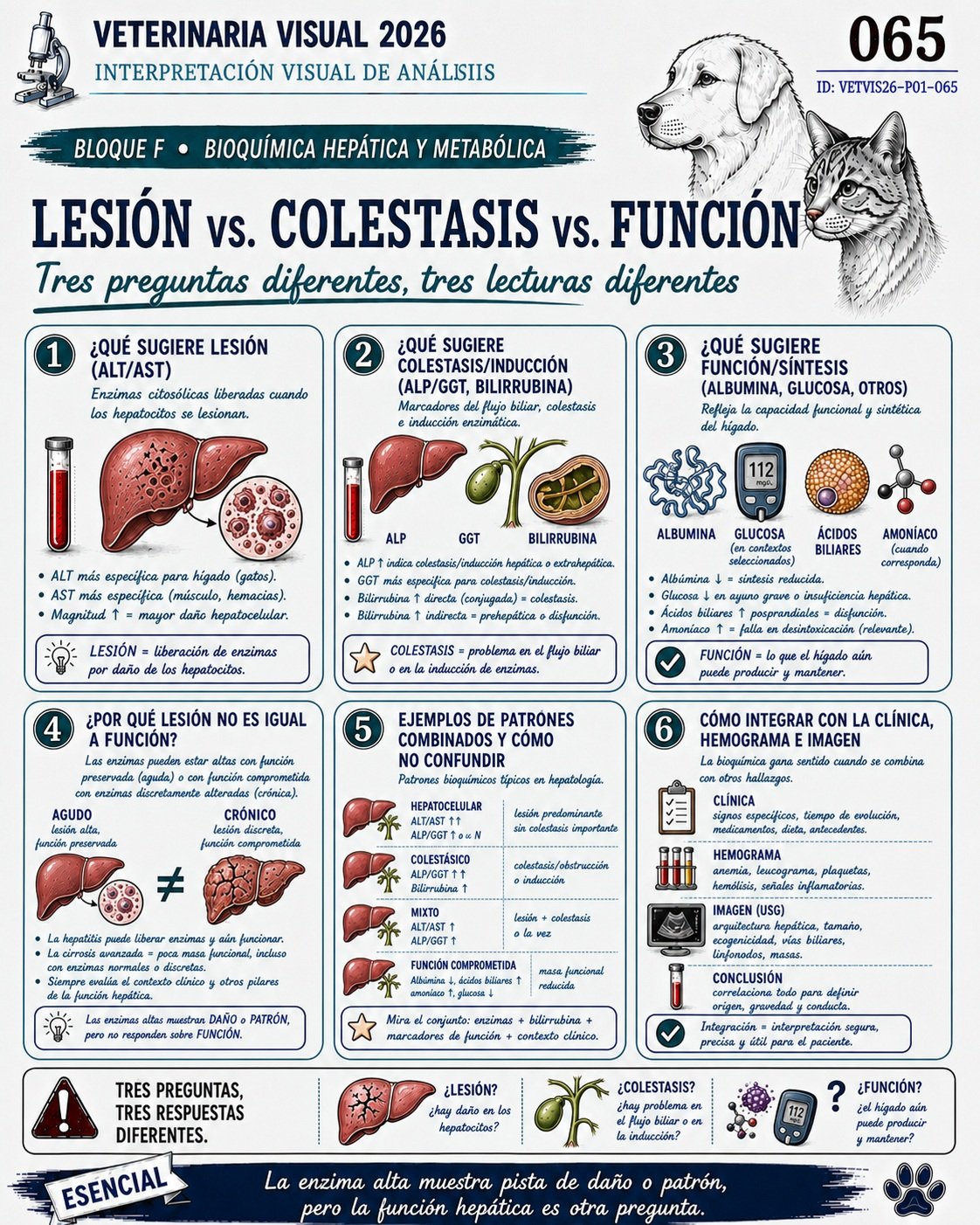 Lesión, colestasis y función