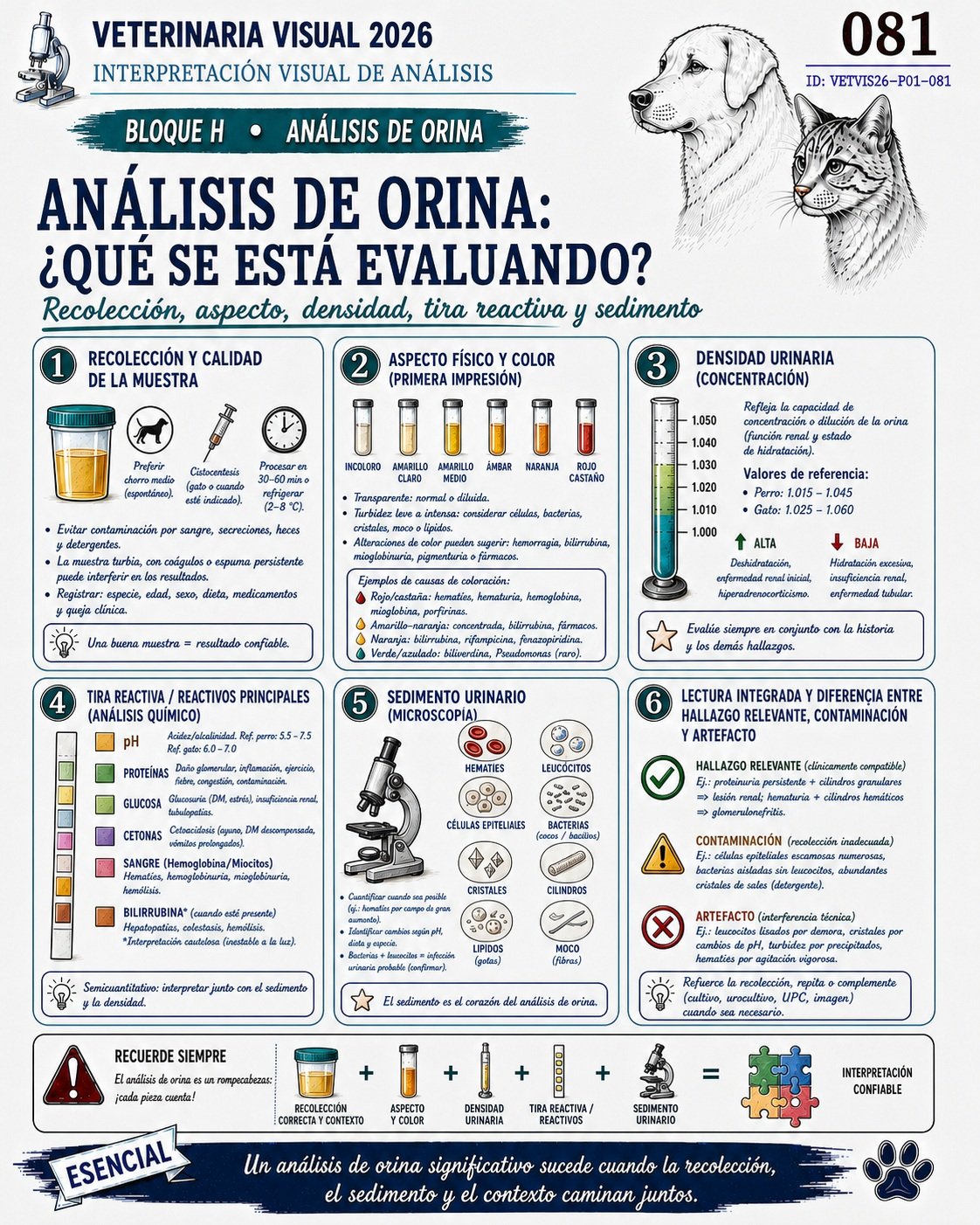 Análisis de orina veterinario